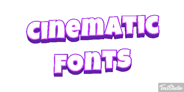 Cinematic Fonts Text effect
