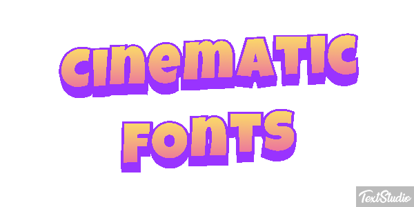 Cinematic Fonts Text effect