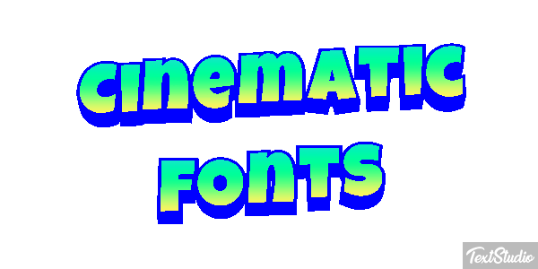 Cinematic Fonts Text effect