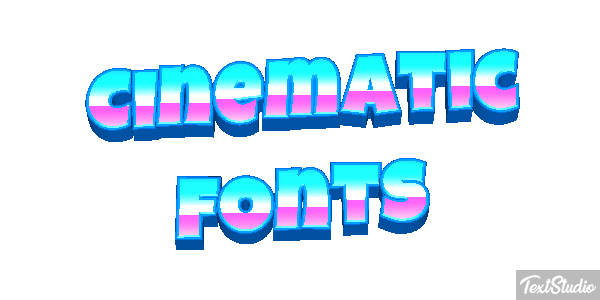 Cinematic Fonts Text effect