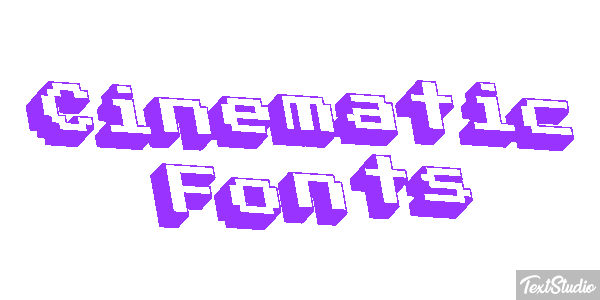 Cinematic Fonts Text effect