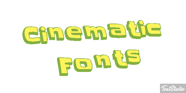 Cinematic Fonts Text effect