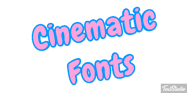 Cinematic Fonts Text effect