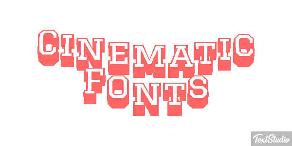 Cinematic Fonts Text effect