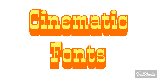 Cinematic Fonts Text effect