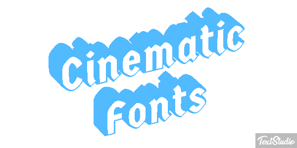 Cinematic Fonts Text effect