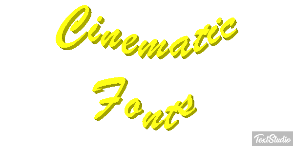 Cinematic Fonts Text effect