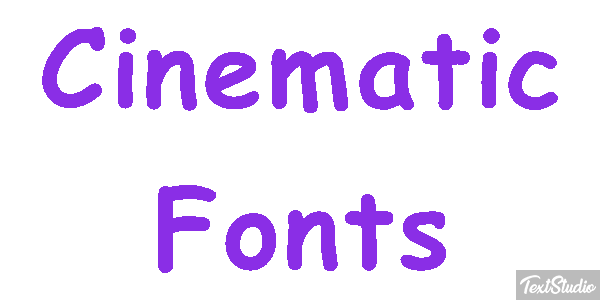 Cinematic Fonts Text effect