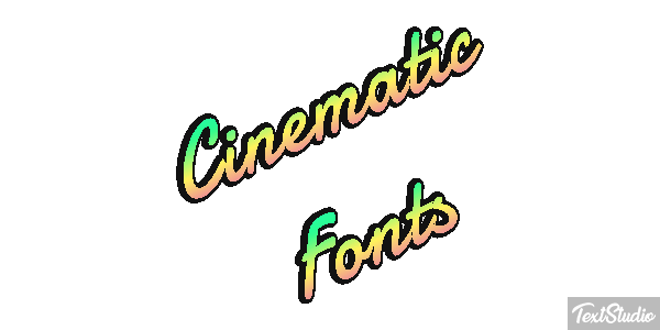 Cinematic Fonts Text effect