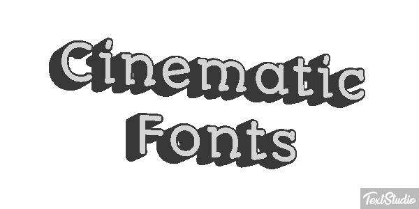 Cinematic Fonts Text effect