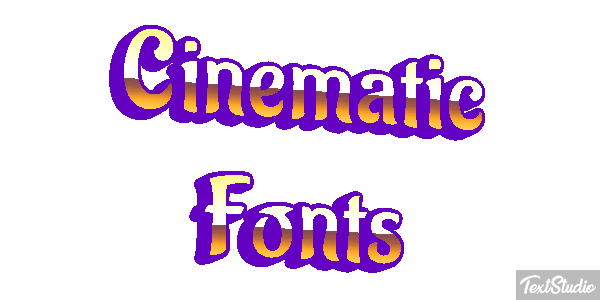 Cinematic Fonts Text effect