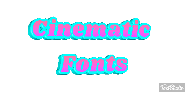 Cinematic Fonts Text effect