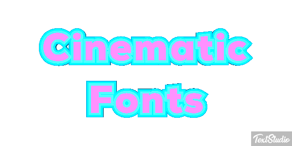 Cinematic Fonts Text effect
