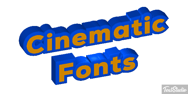 Cinematic Fonts Text effect
