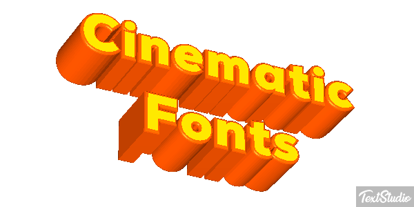 Cinematic Fonts Text effect
