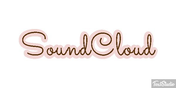 SoundCloud Text effect