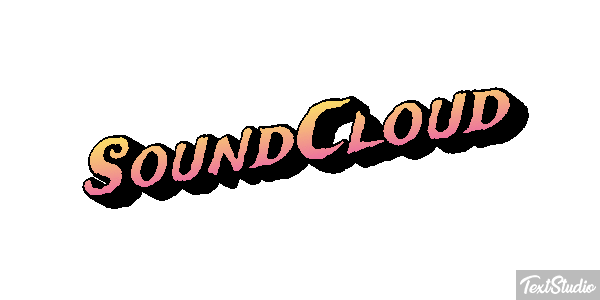 SoundCloud Text effect
