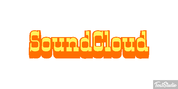 SoundCloud Text effect