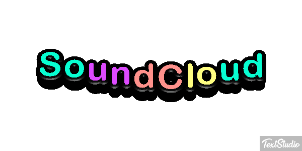 SoundCloud Text effect
