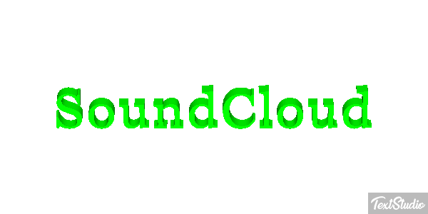 SoundCloud Text effect
