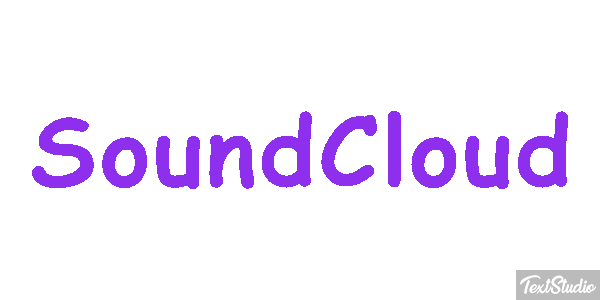 SoundCloud Text effect