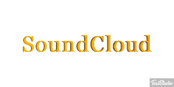 SoundCloud Text effect