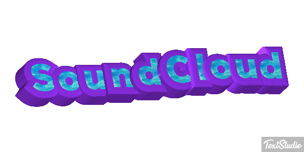 SoundCloud Text effect
