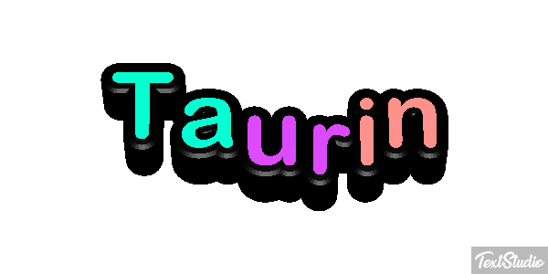 Taurin Текстовый эффект