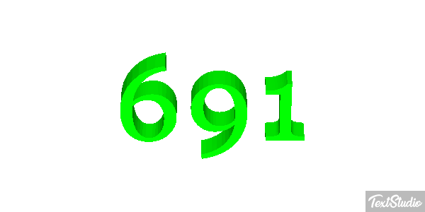 691 Text effect