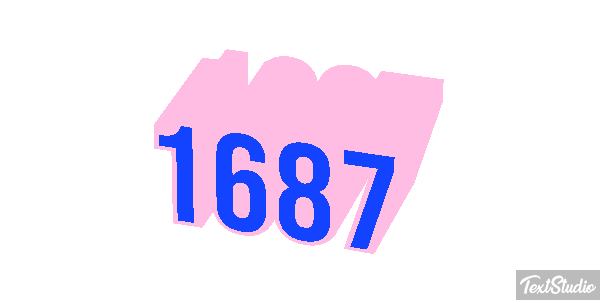 1687 Text effect