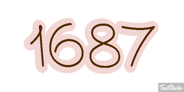 1687 Text effect