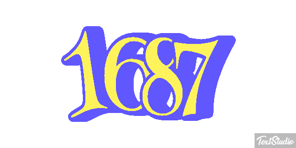 1687 Text effect