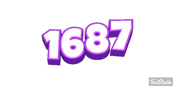 1687 Text effect