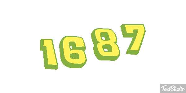 1687 Text effect