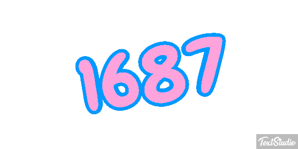 1687 Text effect