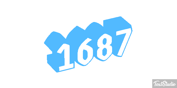1687 Text effect