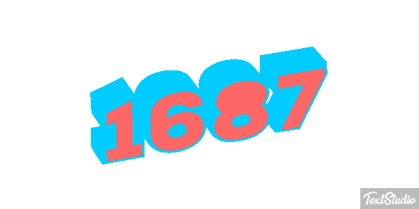 1687 Text effect