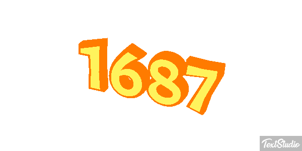1687 Text effect