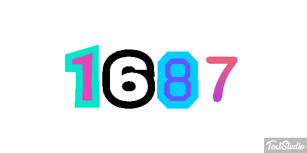1687 Text effect