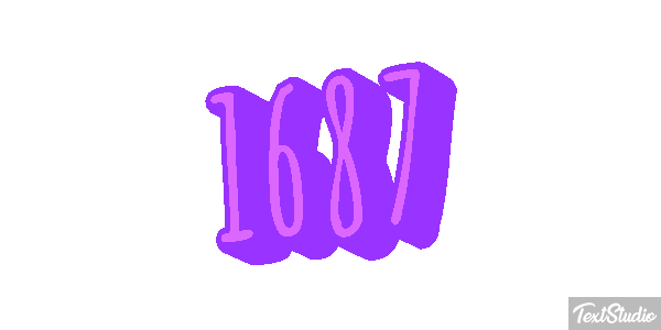 1687 Text effect