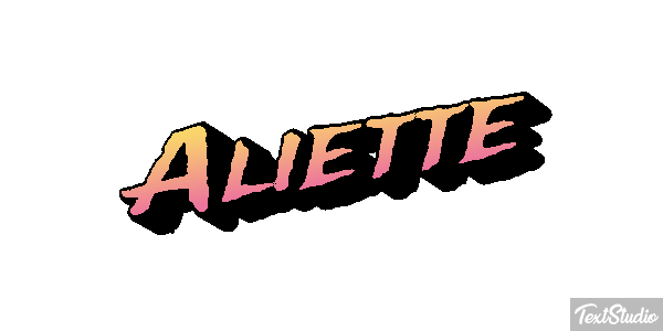Aliette Texteffekt
