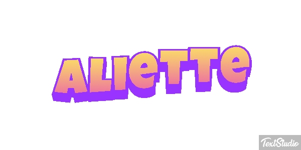 Aliette Texteffekt