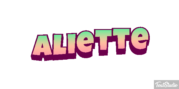 Aliette Texteffekt