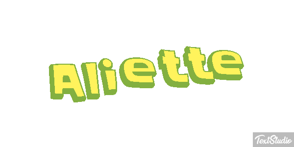 Aliette Texteffekt