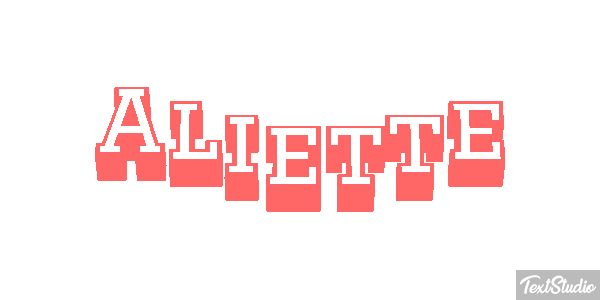 Aliette Texteffekt