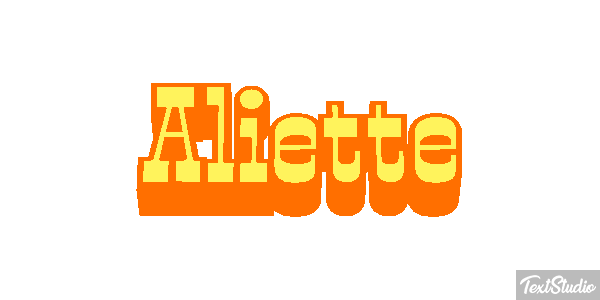 Aliette Texteffekt