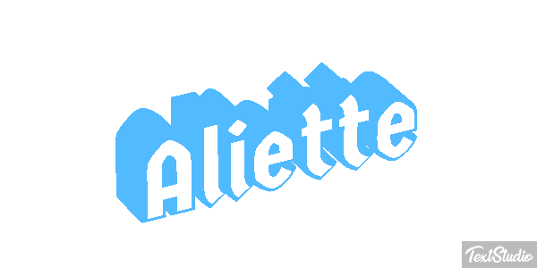 Aliette Texteffekt