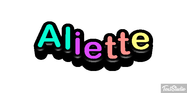 Aliette Texteffekt
