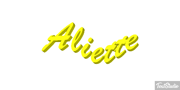 Aliette Texteffekt