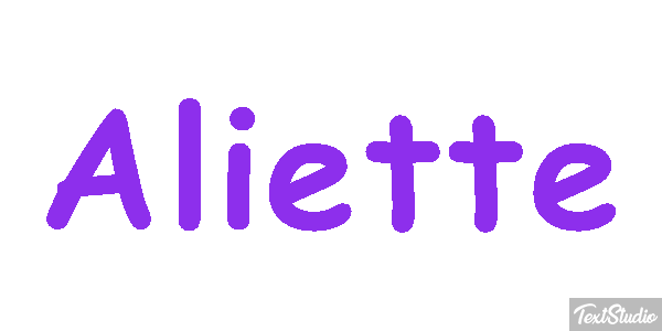 Aliette Texteffekt